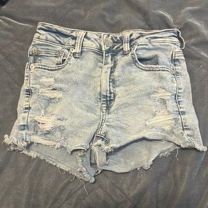 American eagle ripped jean shorts.